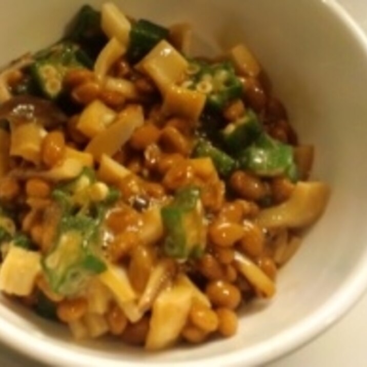 スルメイカ*オクラ*納豆★冷やし麺やごはんに